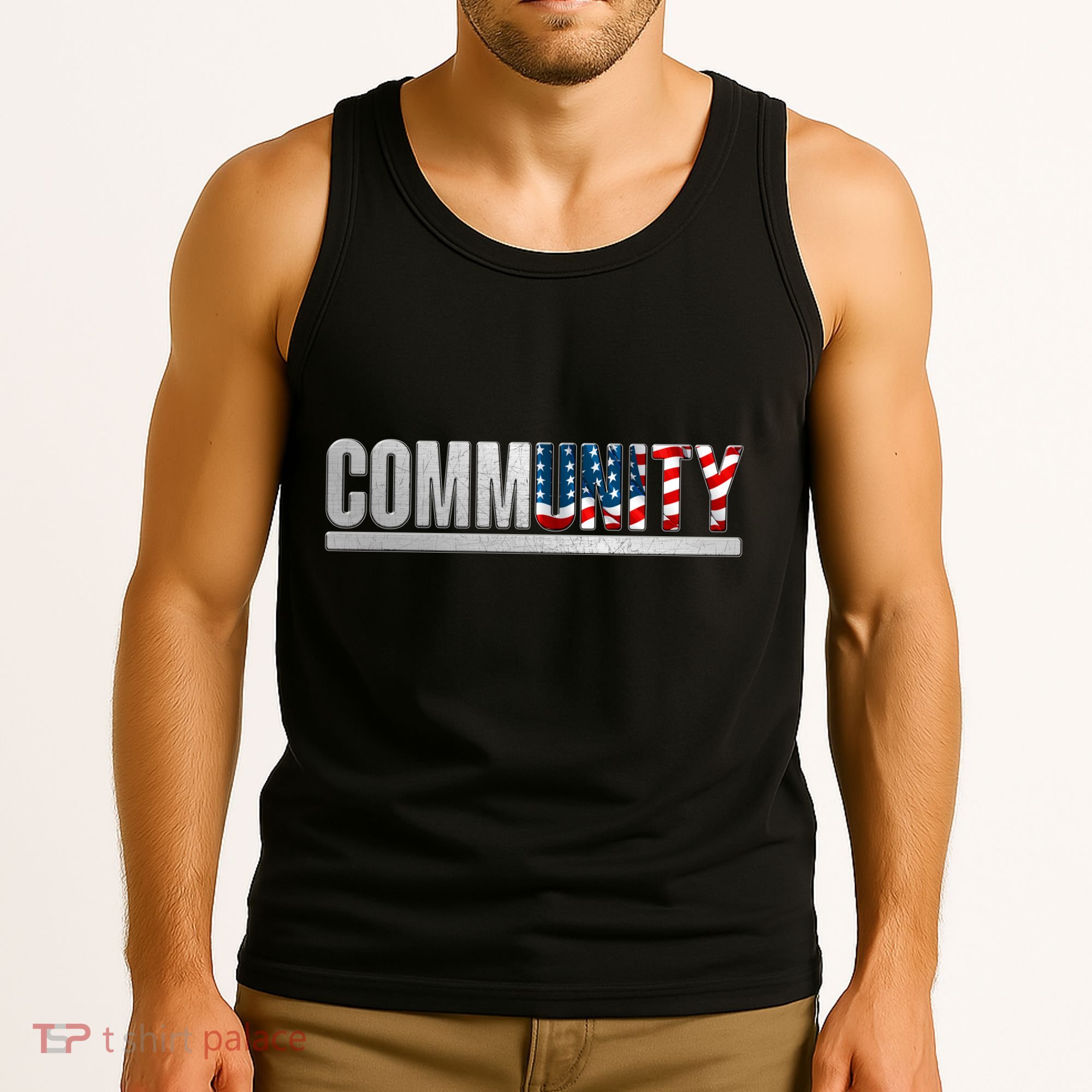 Community USA Flag Tank Top
