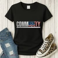 Community USA Flag Women's T-Shirt thumb 3
