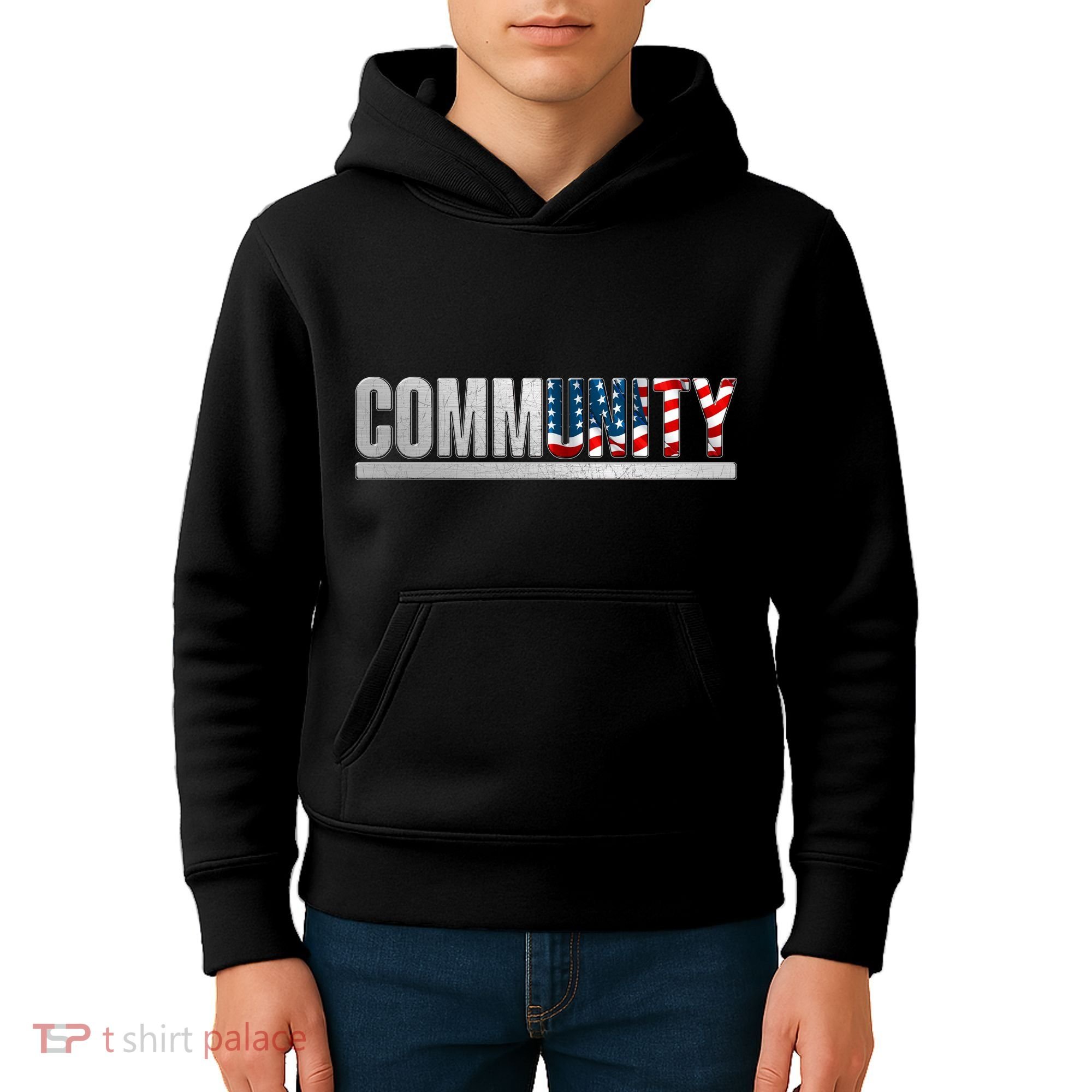 Community USA Flag Kids Hoodie