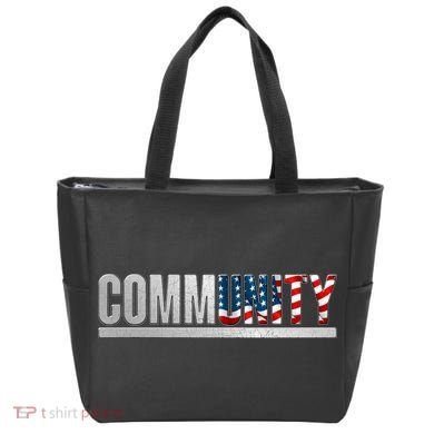 Community USA Flag Tote Bag