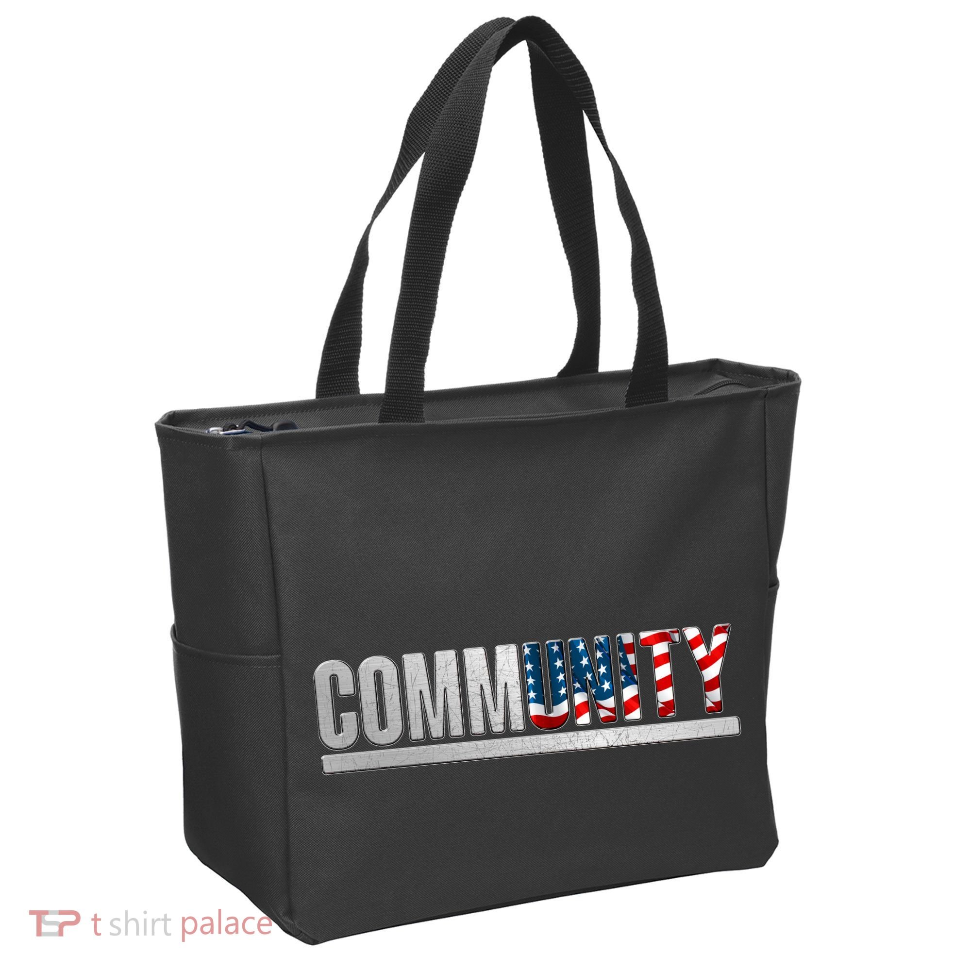 Community USA Flag Tote Bag
