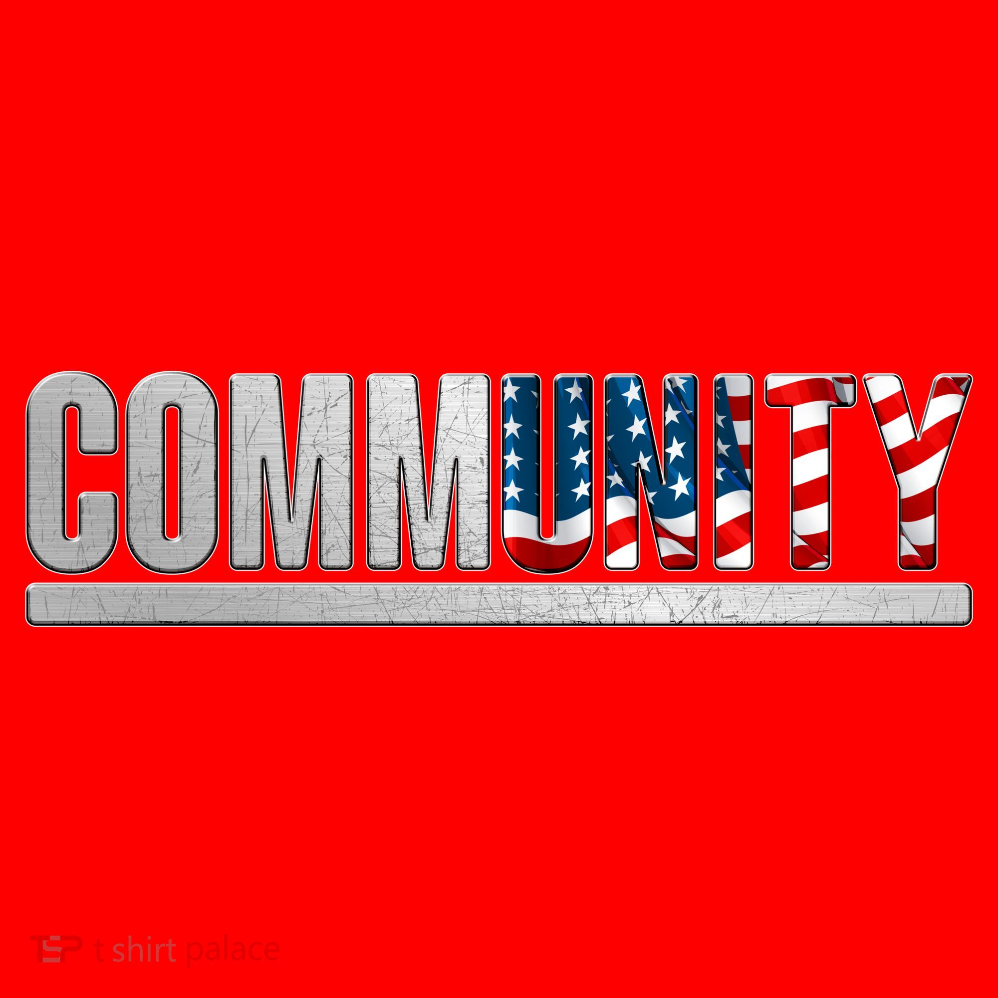 Community USA Flag Santa Hat