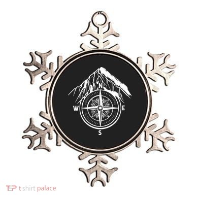 Compass Guide Mountain Ornament