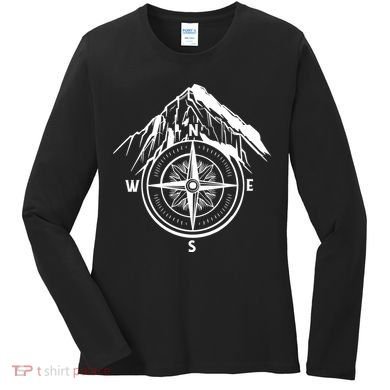 Compass Guide Mountain Women's Long Sleeve Shirt