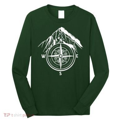 Compass Guide Mountain Long Sleeve Shirt
