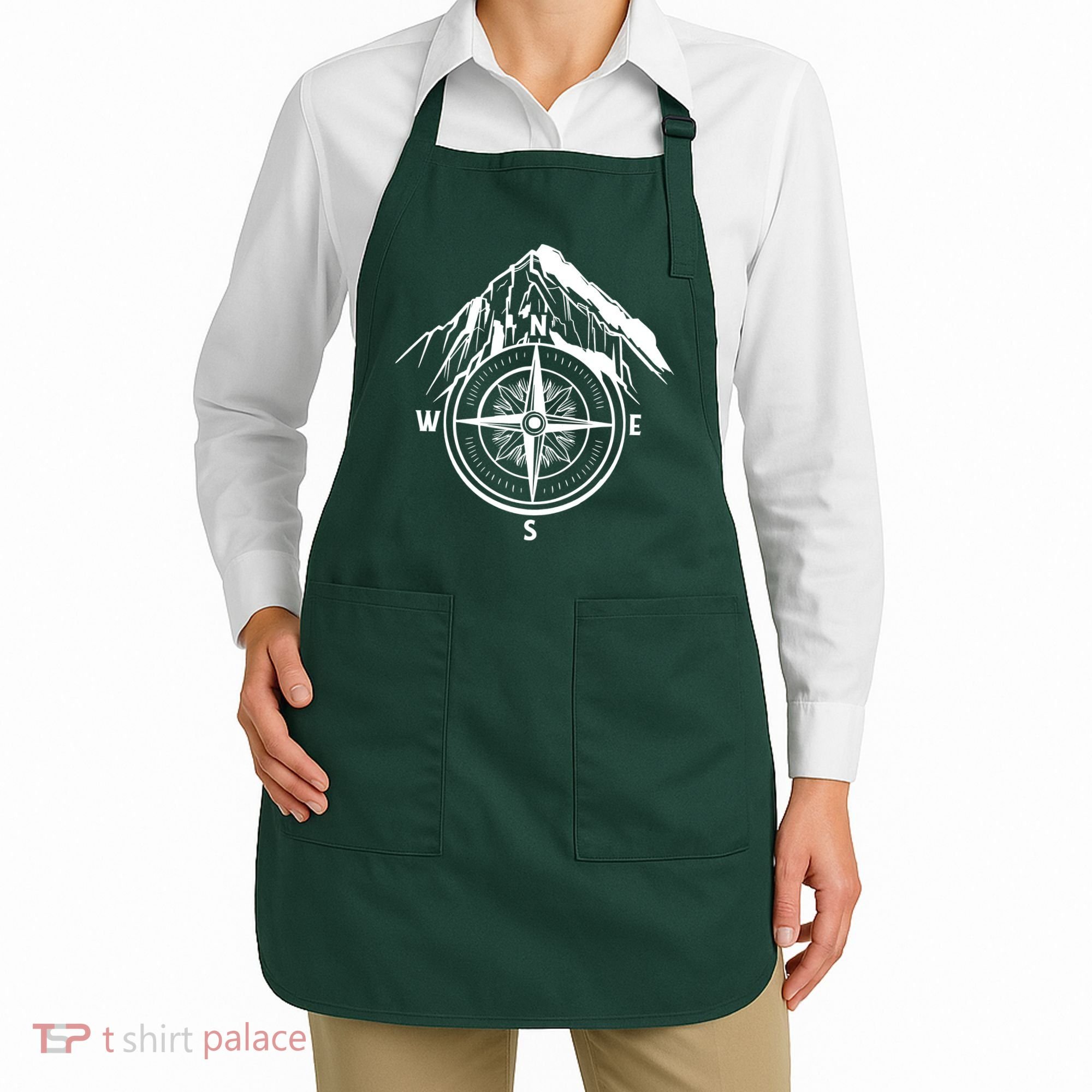 Compass Guide Mountain Apron