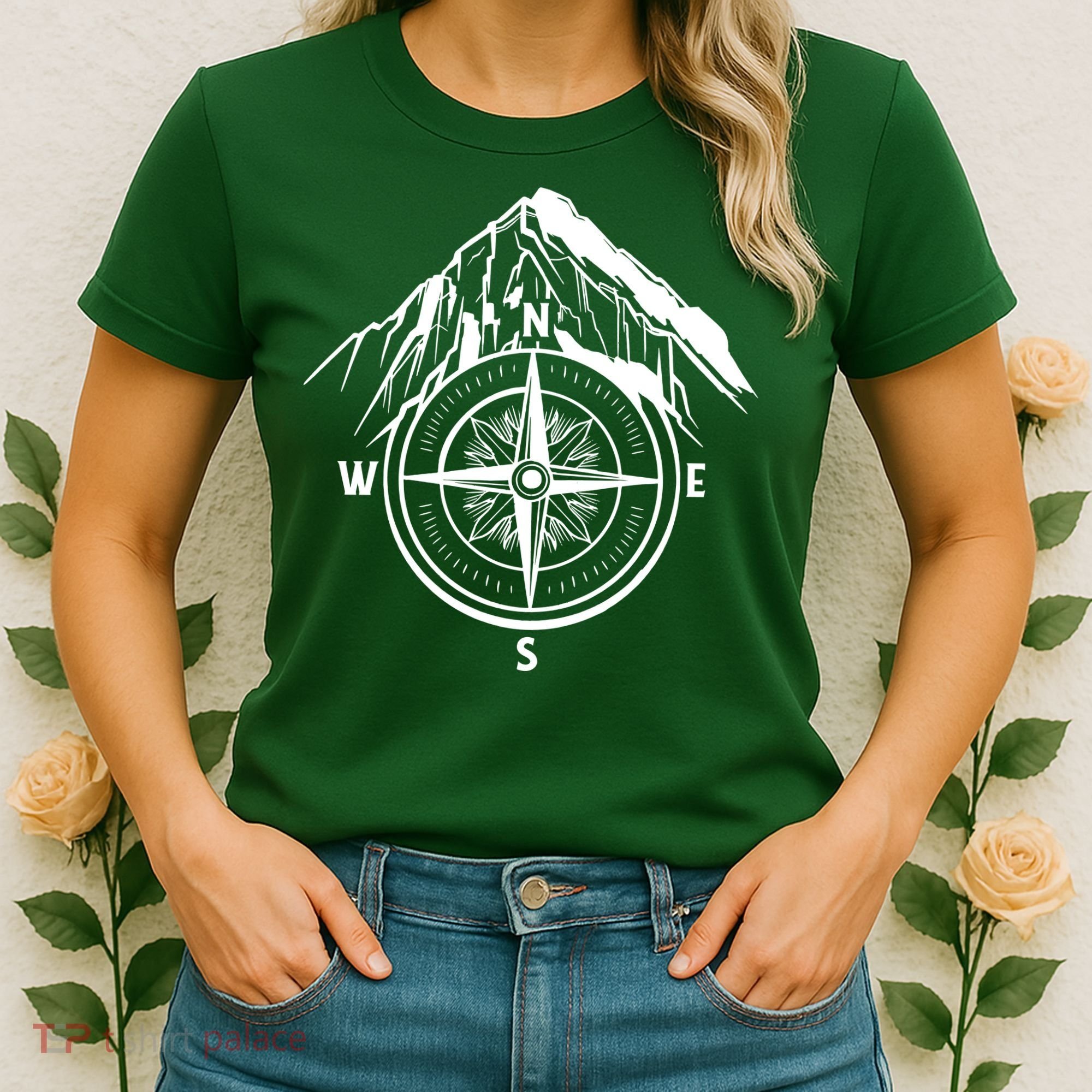 Compass Guide Mountain Women's T-Shirt