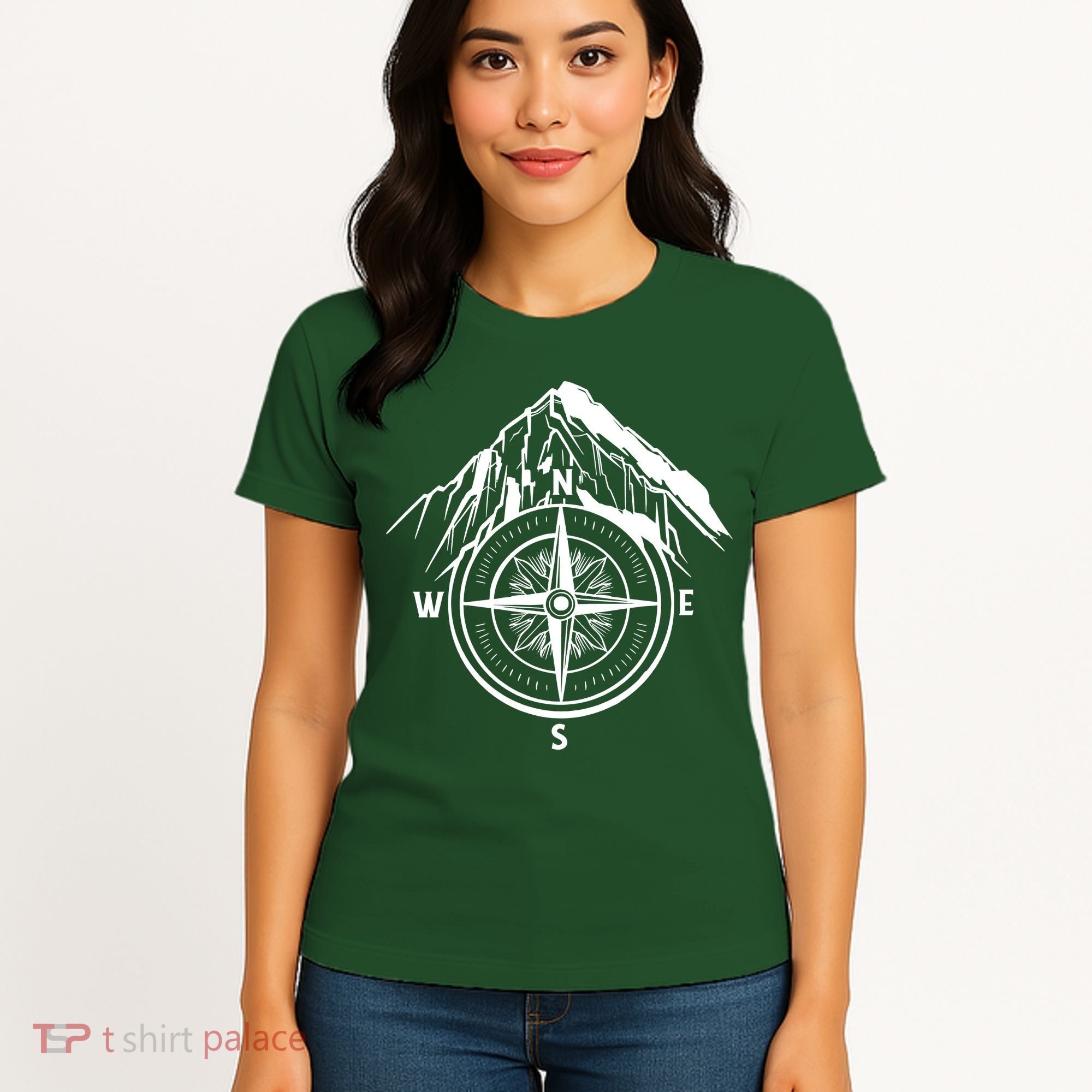 Compass Guide Mountain Women's T-Shirt