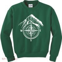 Compass Guide Mountain Kids Sweatshirt thumb 0