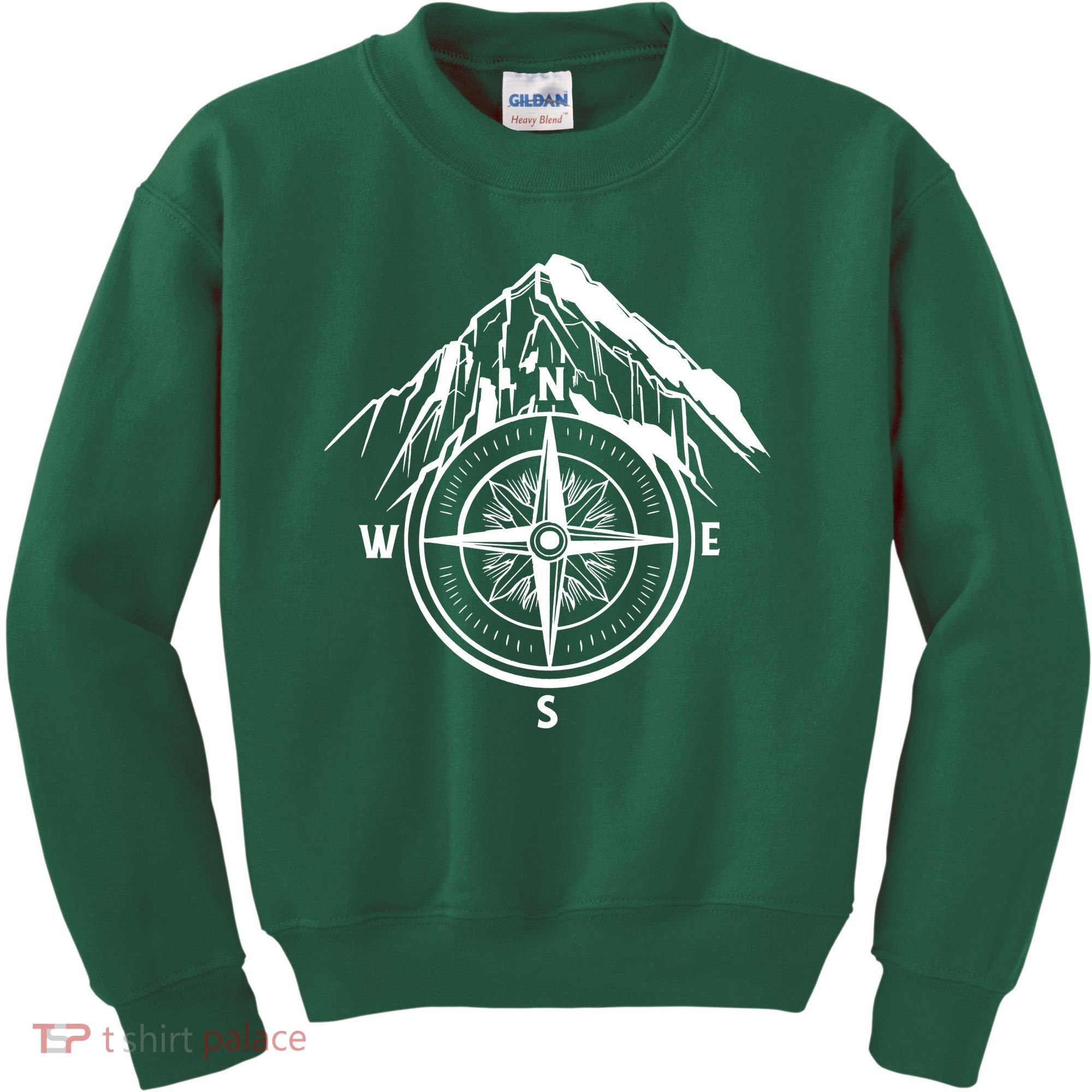 Compass Guide Mountain Kids Sweatshirt