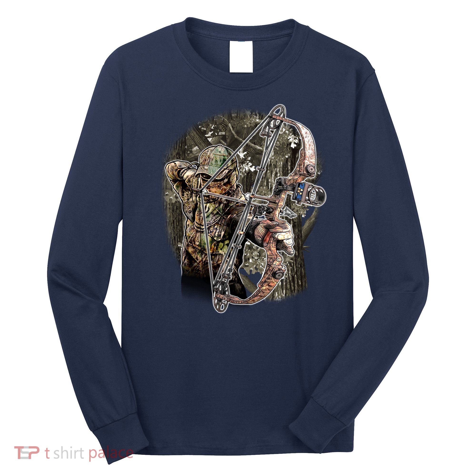 Compound Bow And Arrow Hunter Long Sleeve Shirt