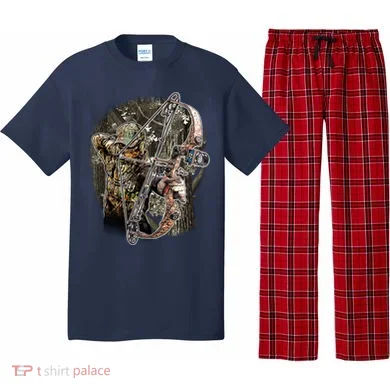 Compound Bow And Arrow Hunter Pajama Set