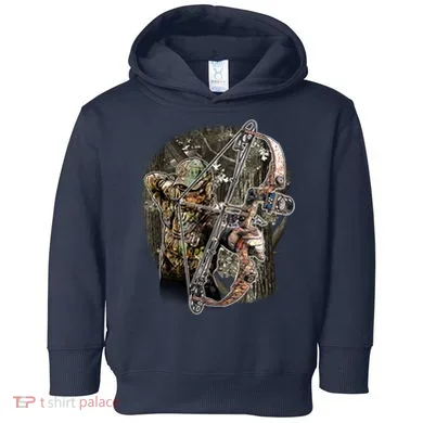 Compound Bow And Arrow Hunter Toddler Hoodie
