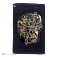 Compound Bow And Arrow Hunter Golf Towel thumb 0