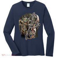 Compound Bow And Arrow Hunter Women's Long Sleeve Shirt thumb 0