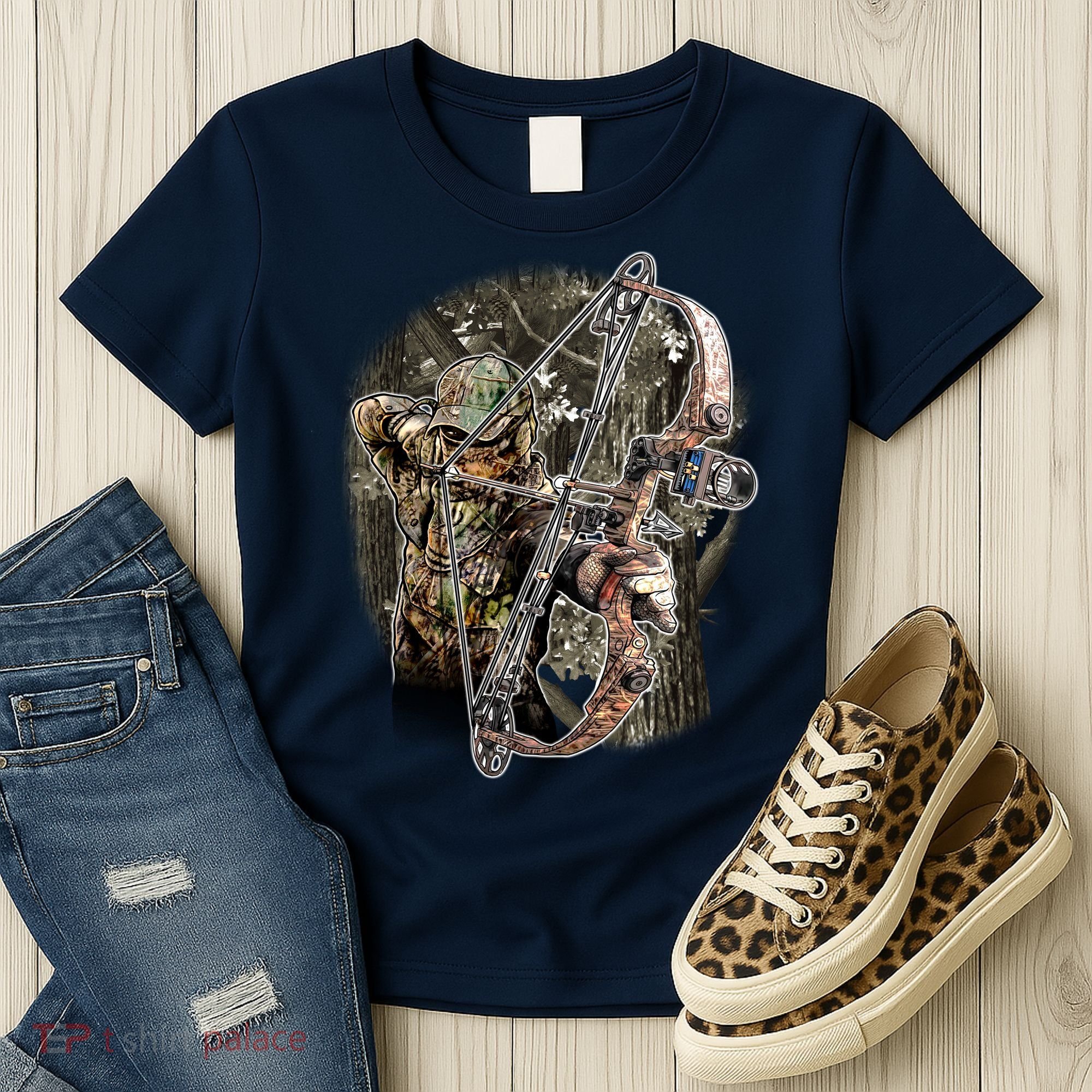 Compound Bow And Arrow Hunter Women's T-Shirt