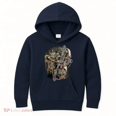 Compound Bow And Arrow Hunter Kids Hoodie