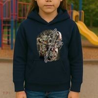 Compound Bow And Arrow Hunter Kids Hoodie thumb 3