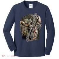 Compound Bow And Arrow Hunter Kids Long Sleeve Shirt thumb 0