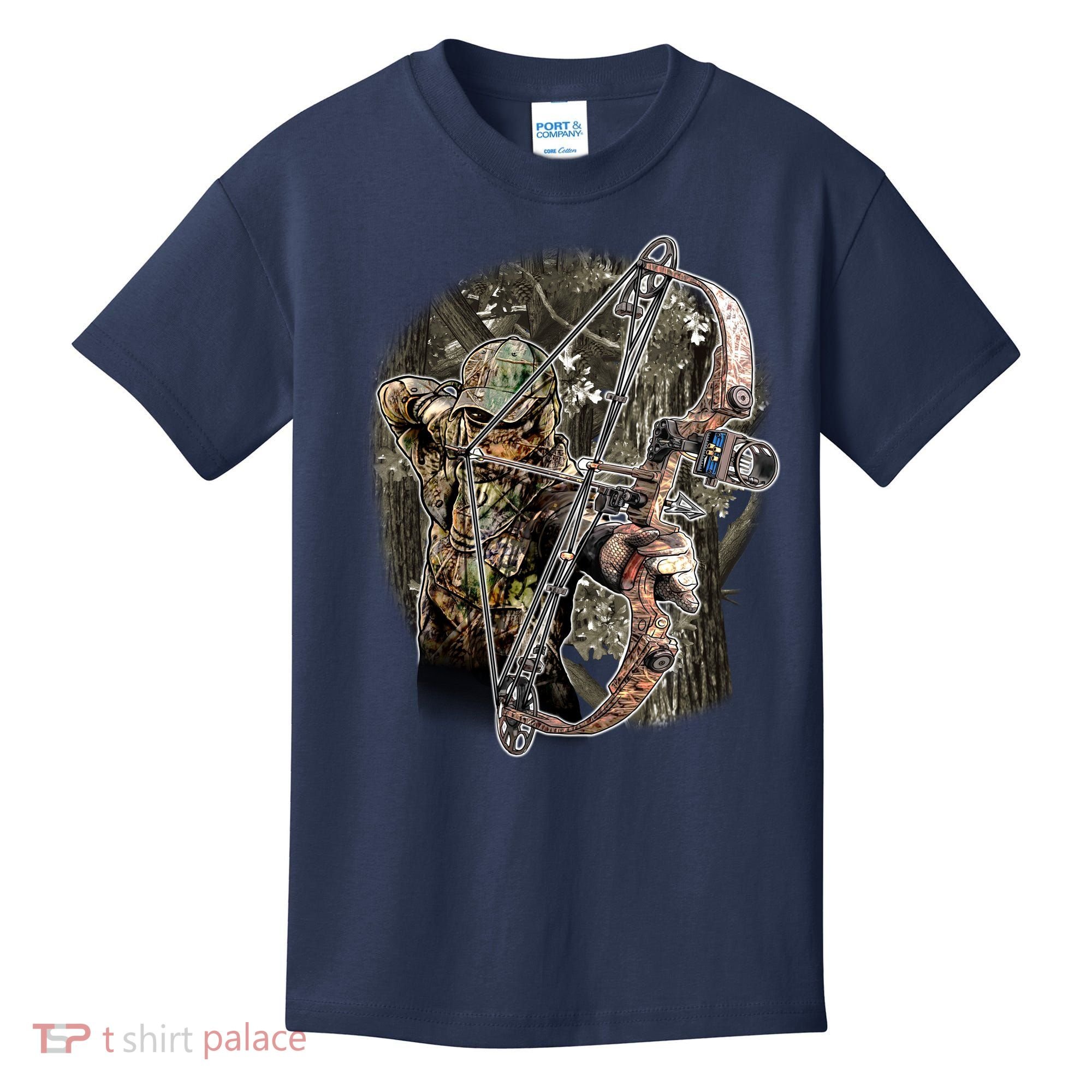 Compound Bow And Arrow Hunter Kids T-Shirt