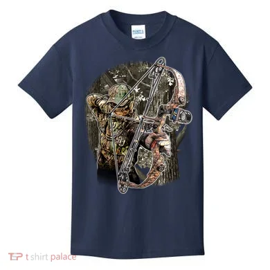 Compound Bow And Arrow Hunter Kids T-Shirt