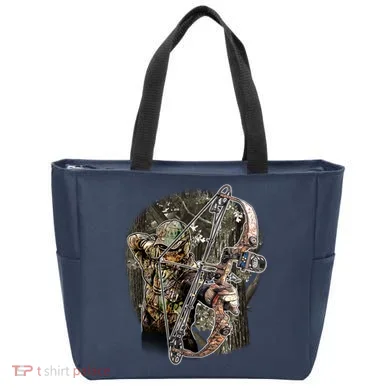 Compound Bow And Arrow Hunter Tote Bag