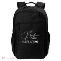 Cute One Nation Under God Usa Script Gift Backpack thumb 0
