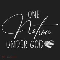 Cute One Nation Under God Usa Script Gift Beanie thumb 2