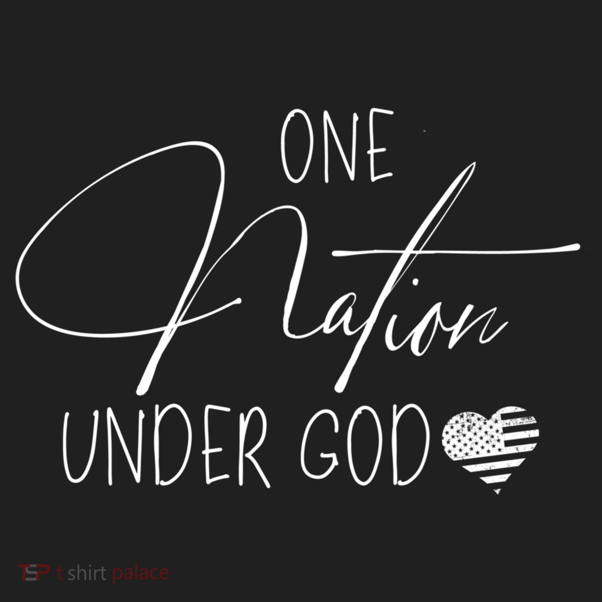 Cute One Nation Under God Usa Script Gift Golf Towel