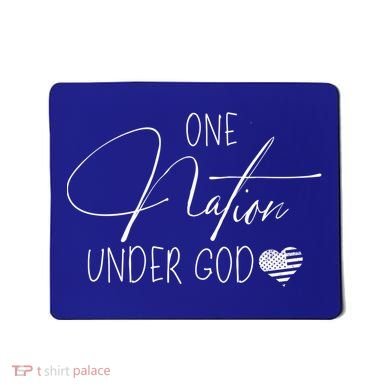 Cute One Nation Under God Usa Script Gift Mousepad