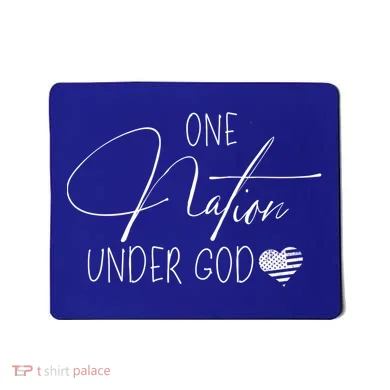 Cute One Nation Under God Usa Script Gift Mousepad