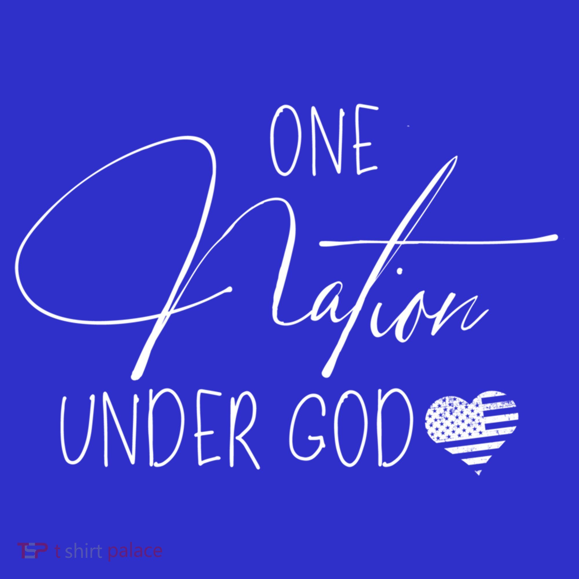 Cute One Nation Under God Usa Script Gift Toddler Hoodie