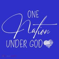 Cute One Nation Under God Usa Script Gift Tank Top thumb 6