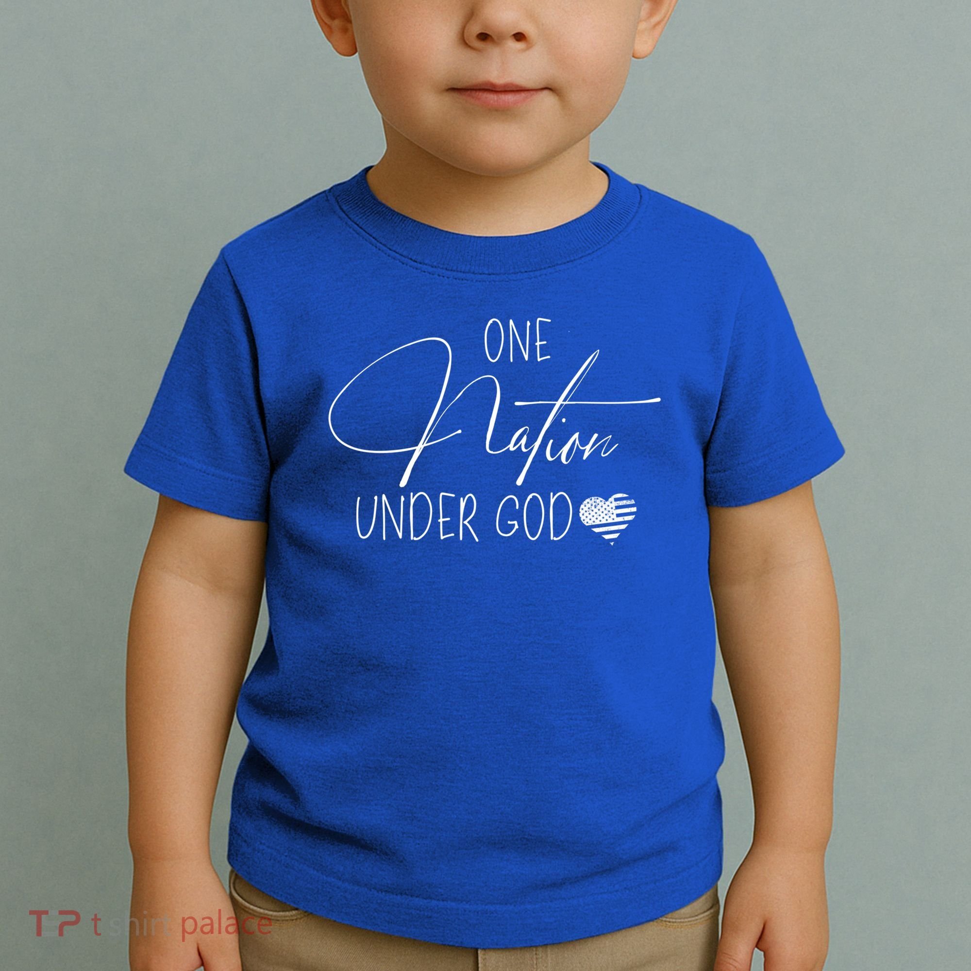 Cute One Nation Under God Usa Script Gift Toddler T-Shirt