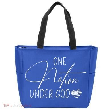 Cute One Nation Under God Usa Script Gift Tote Bag