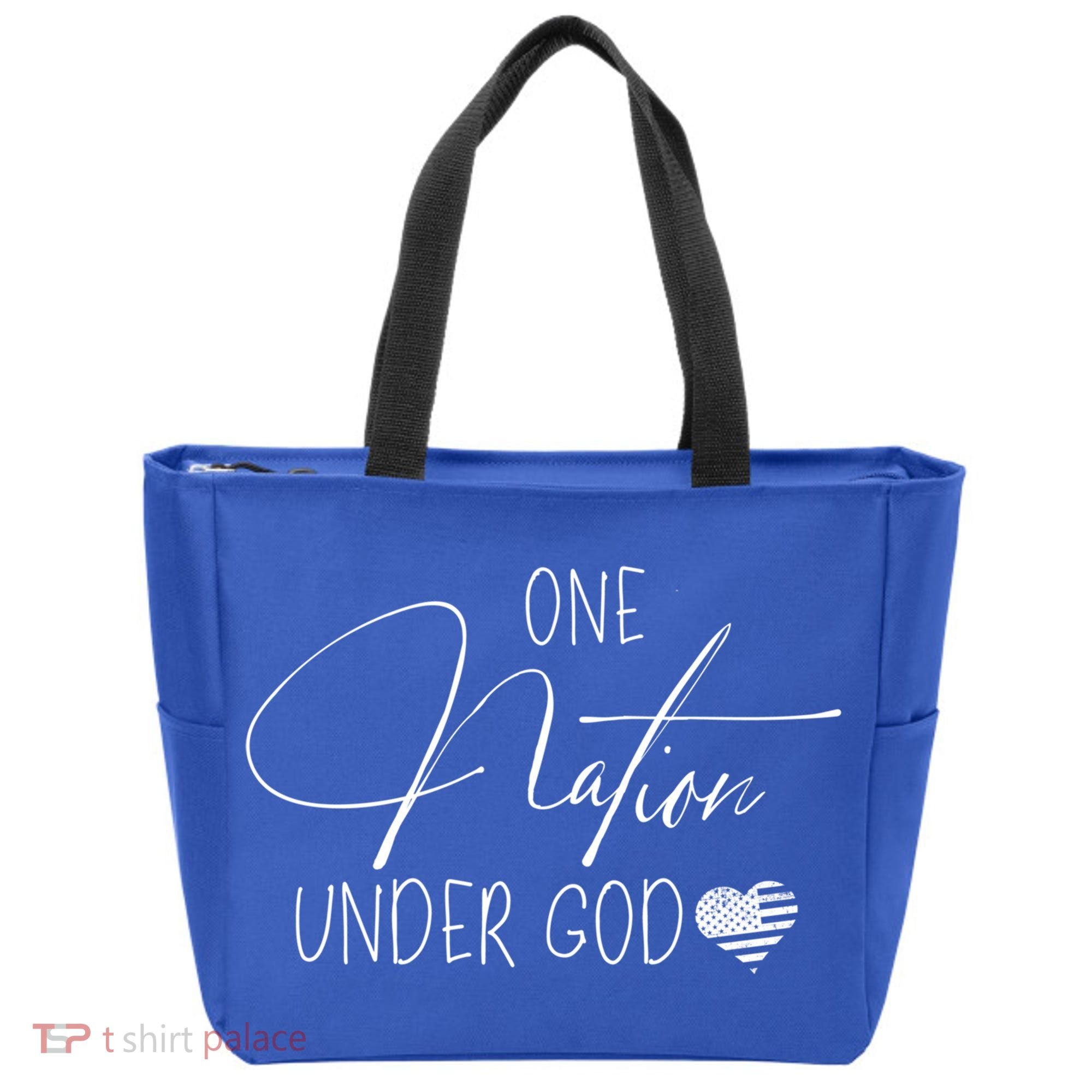 Cute One Nation Under God Usa Script Gift Tote Bag
