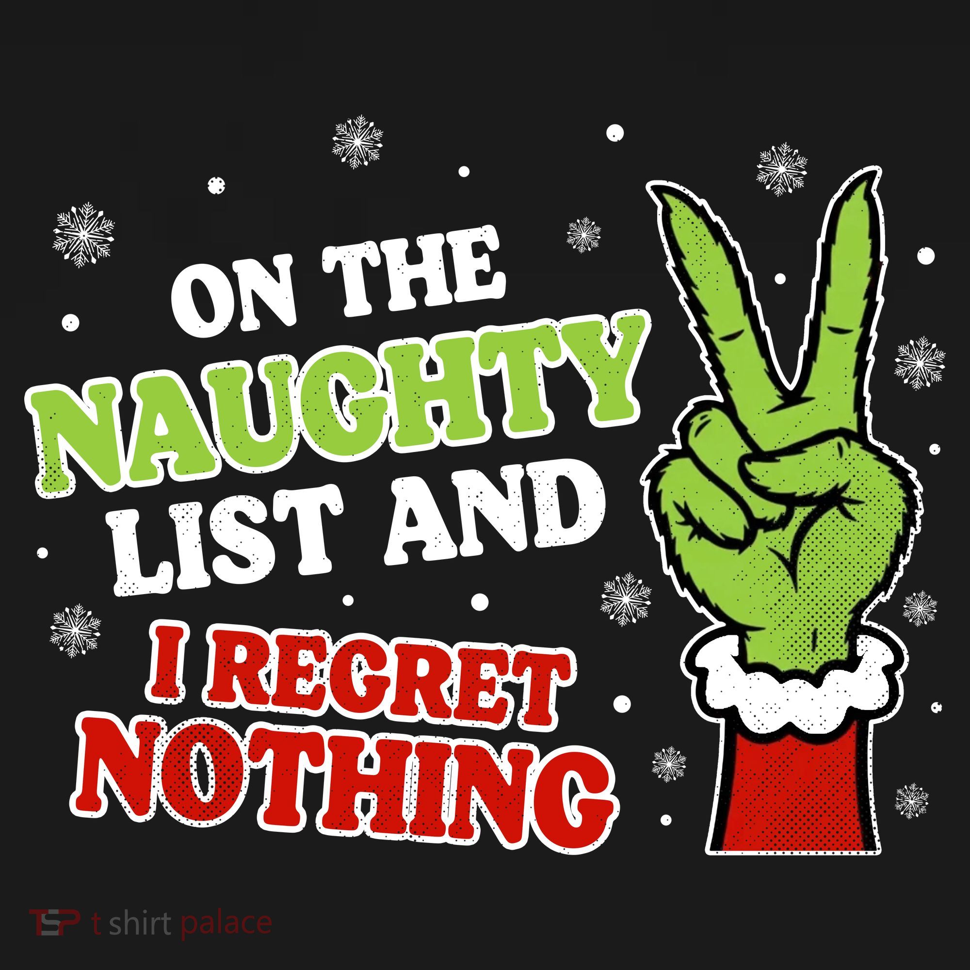Christmas On Naughty List I Regret Nothing Xmas Kids Sweatshirt