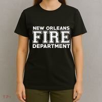 City Of New Orleans Fire Rescue Louisiana Fireman T-Shirt thumb 4