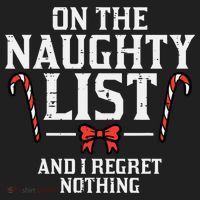 Christmas On Naughty List Regret Nothing Xmas Beanie thumb 2