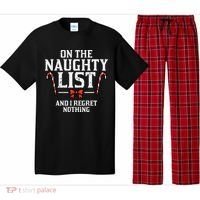 Christmas On Naughty List Regret Nothing Xmas Pajama Set thumb 0