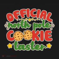 Christmas Official North Pole Cookie Taster USA-Made Doggie Bandana thumb 2