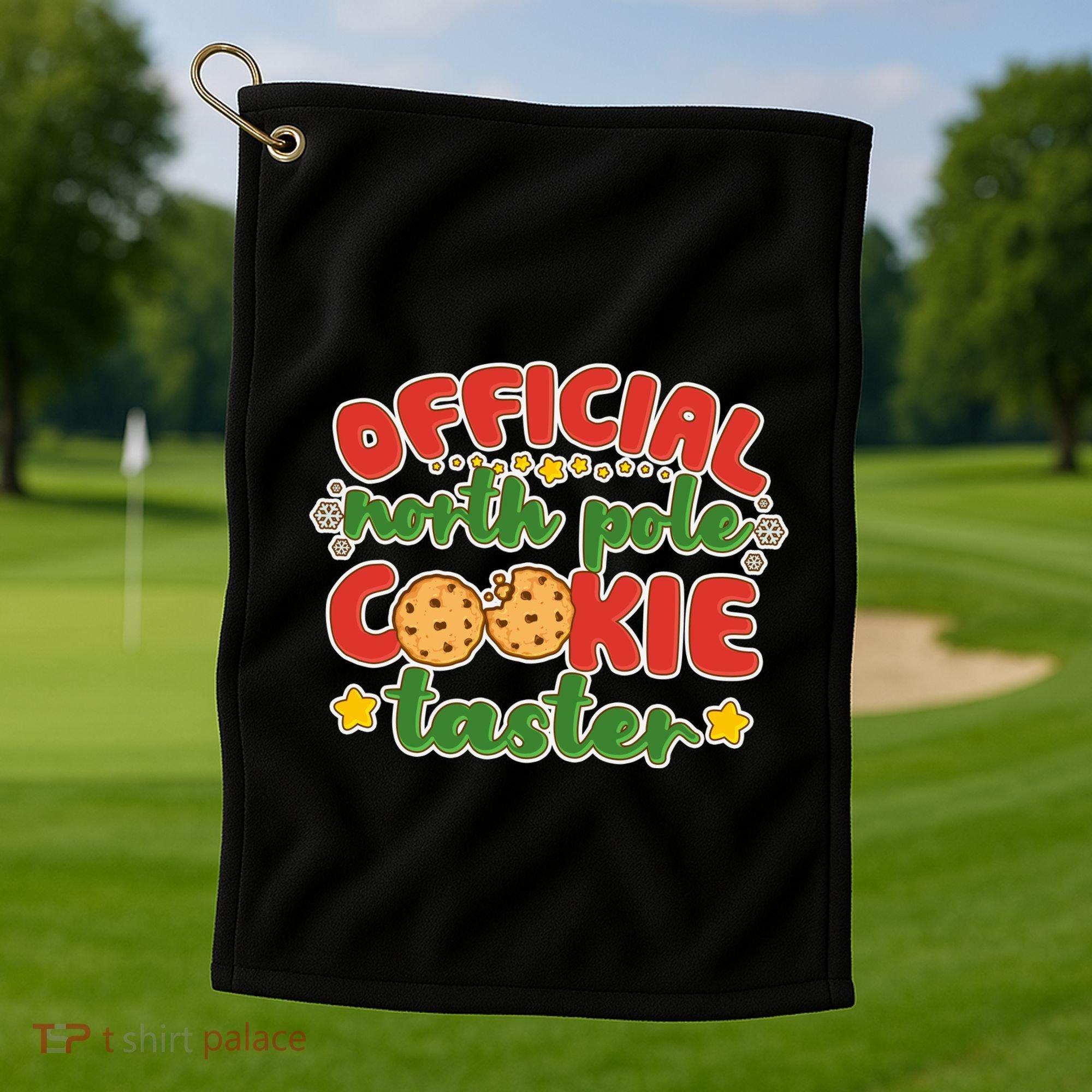 Christmas Official North Pole Cookie Taster Golf Towel