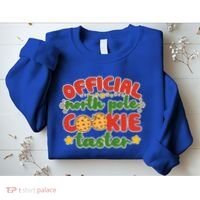 Christmas Official North Pole Cookie Taster Sweatshirt thumb 2
