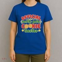 Christmas Official North Pole Cookie Taster T-Shirt thumb 4