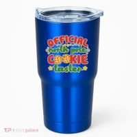 Christmas Official North Pole Cookie Taster Tumbler thumb 0