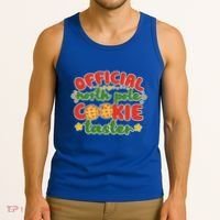 Christmas Official North Pole Cookie Taster Tank Top thumb 3
