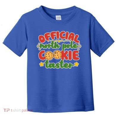 Christmas Official North Pole Cookie Taster Toddler T-Shirt