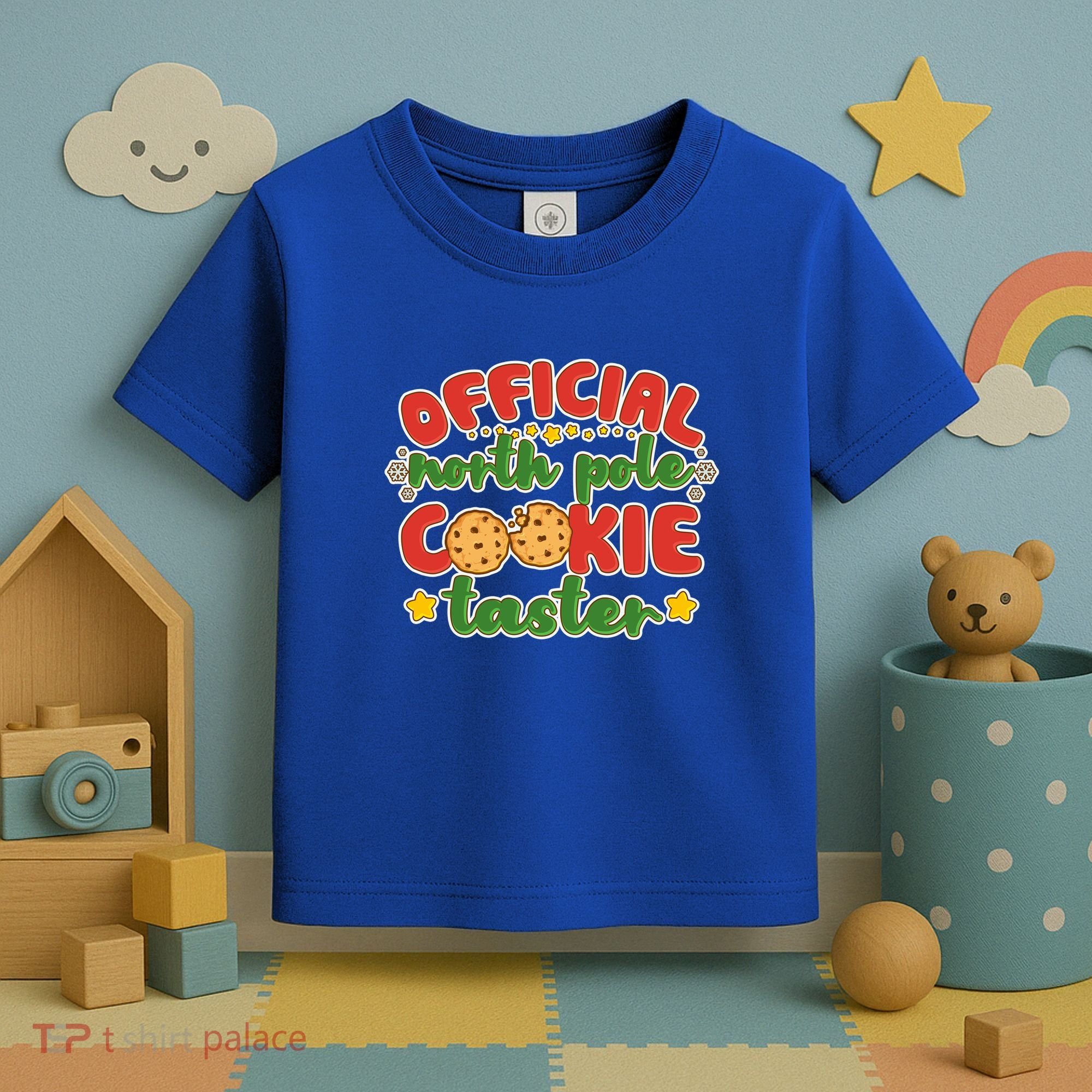 Christmas Official North Pole Cookie Taster Toddler T-Shirt