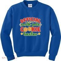 Christmas Official North Pole Cookie Taster Kids Sweatshirt thumb 0