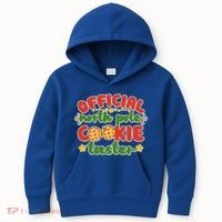 Christmas Official North Pole Cookie Taster Kids Hoodie thumb 0